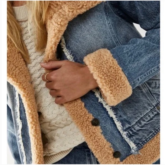 we the FREE people Rylee Cozy Moto Jacket . - Picture 5 of 10